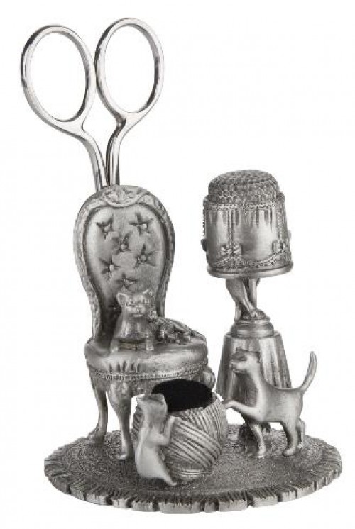 Pewter Sewing Station