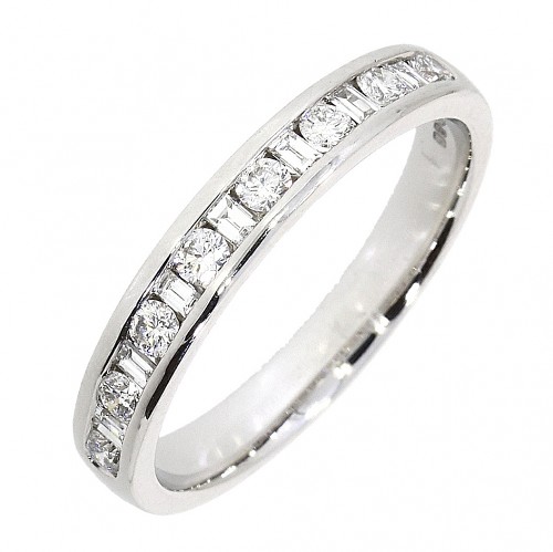 Diamond half eternity ring