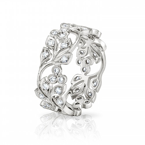 Diamond Full Eternity Ring 18ct White Gold