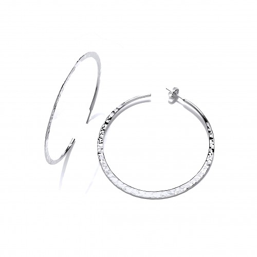 Silver hoop earrings