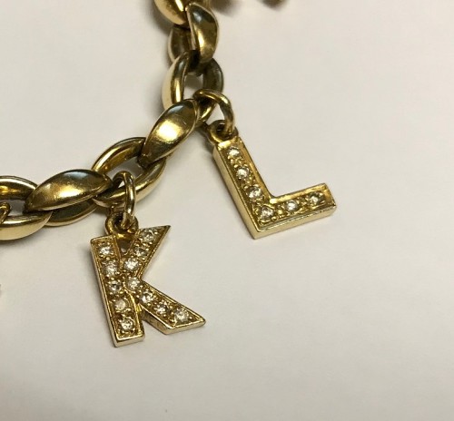 Diamond Set Gold Letters