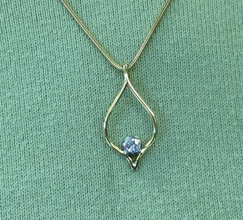 Gold Diamond Pendant