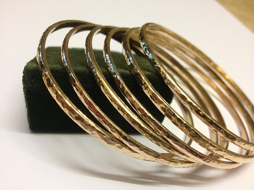 Gold bangles