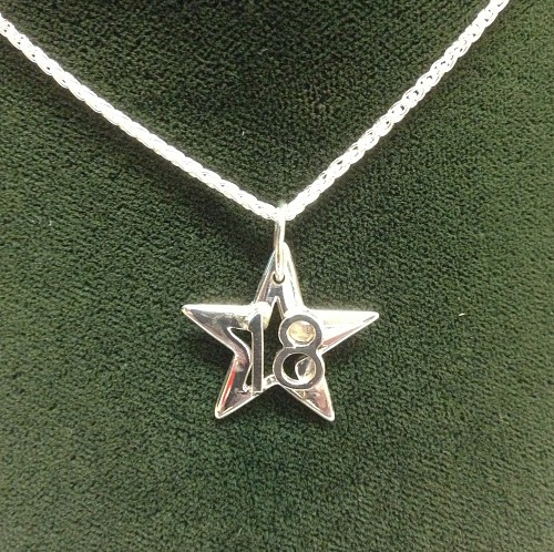 Star & 18 pendant