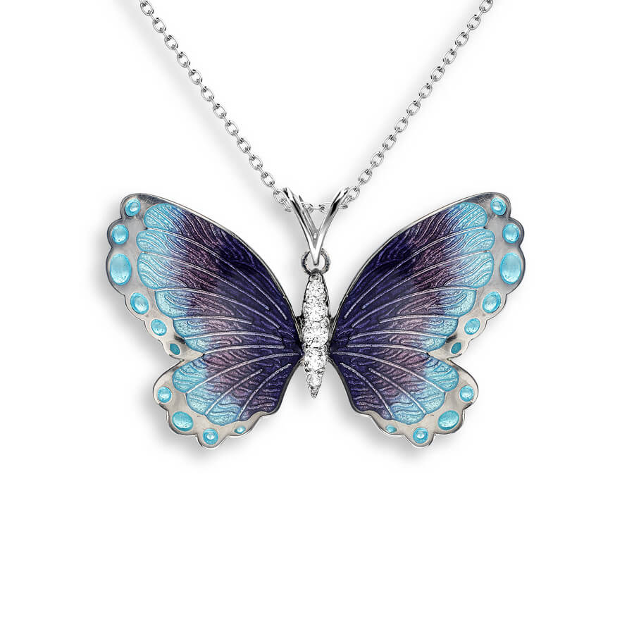 Gem Stone King 925 Sterling Silver London Blue Topaz Butterfly Pendant  Necklace For Women (1.49 Cttw, Marquise Cut, Gemstone Birthstone, with 18  Inch Silver Chain): Buy Online at Best Price in UAE - Amazon.ae
