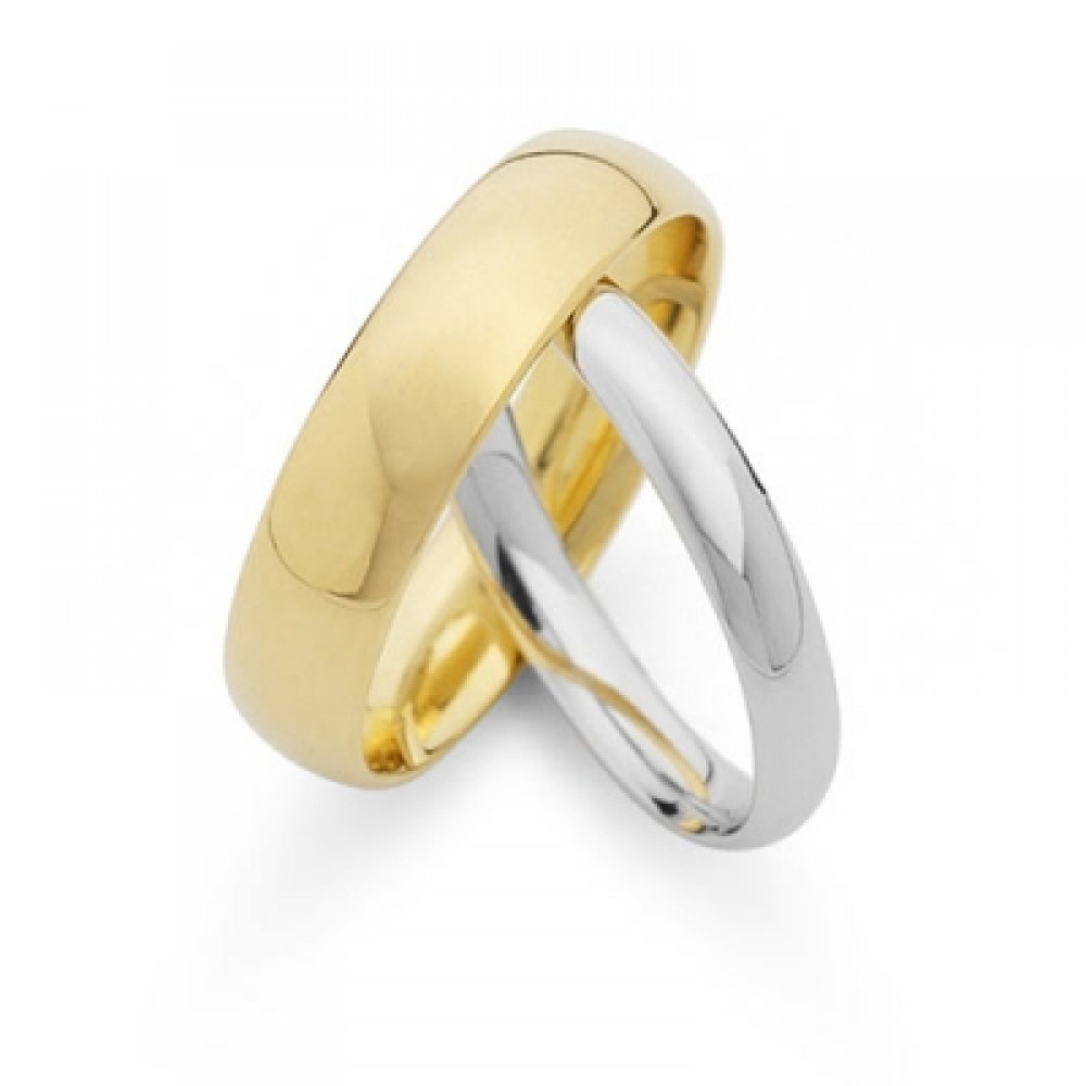 Court Shape Wedding  Bands  Clement White