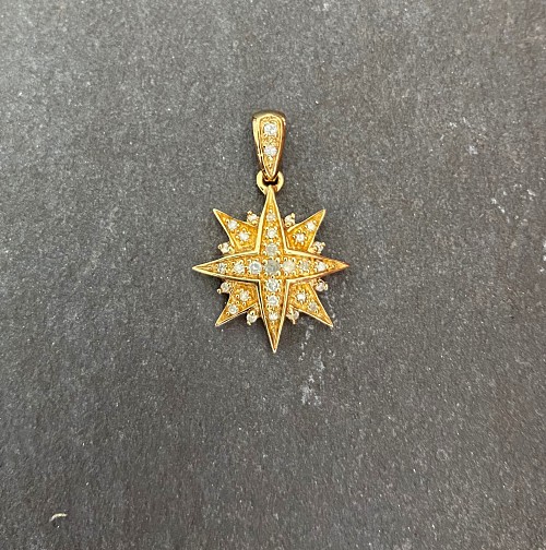 9ct Diamond Star Pendant