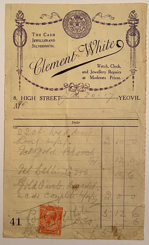 1917 Receipt Full