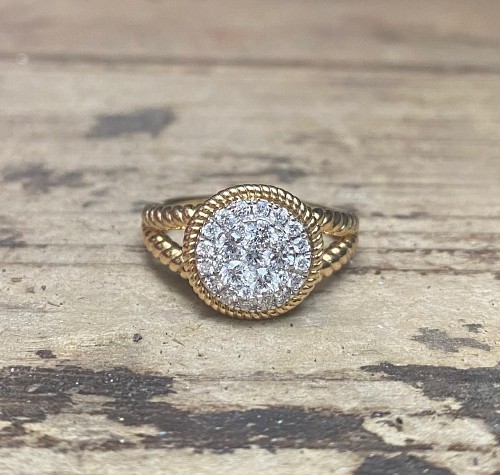 Diamond Cluster Ring