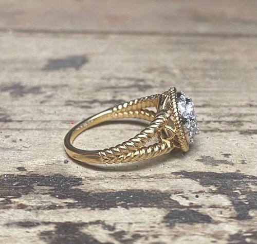 Diamond Cluster Ring