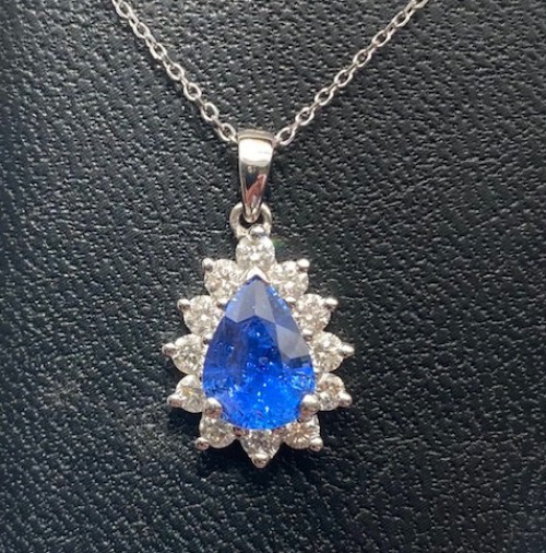 Sapphire & Diamond Pendant